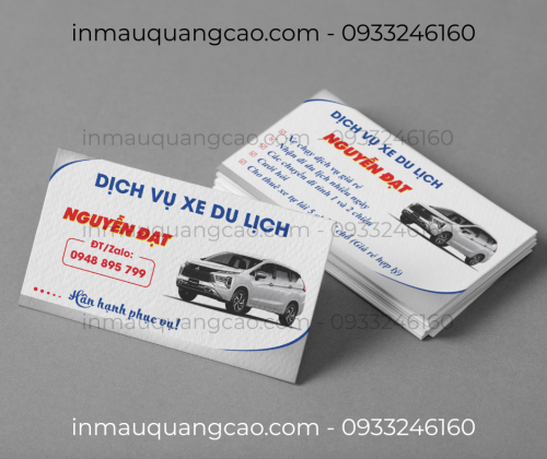 MẪU CARD VISIT XE DỊCH VỤ