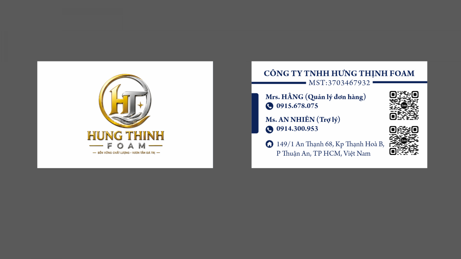 Mẫu card visit cty đẹp - in card visit Bình Dương