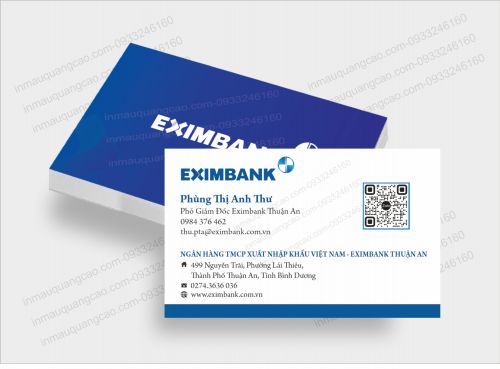 MẪU CARD VISIT NGÂN HÀNG EXIMBANK ĐẸP