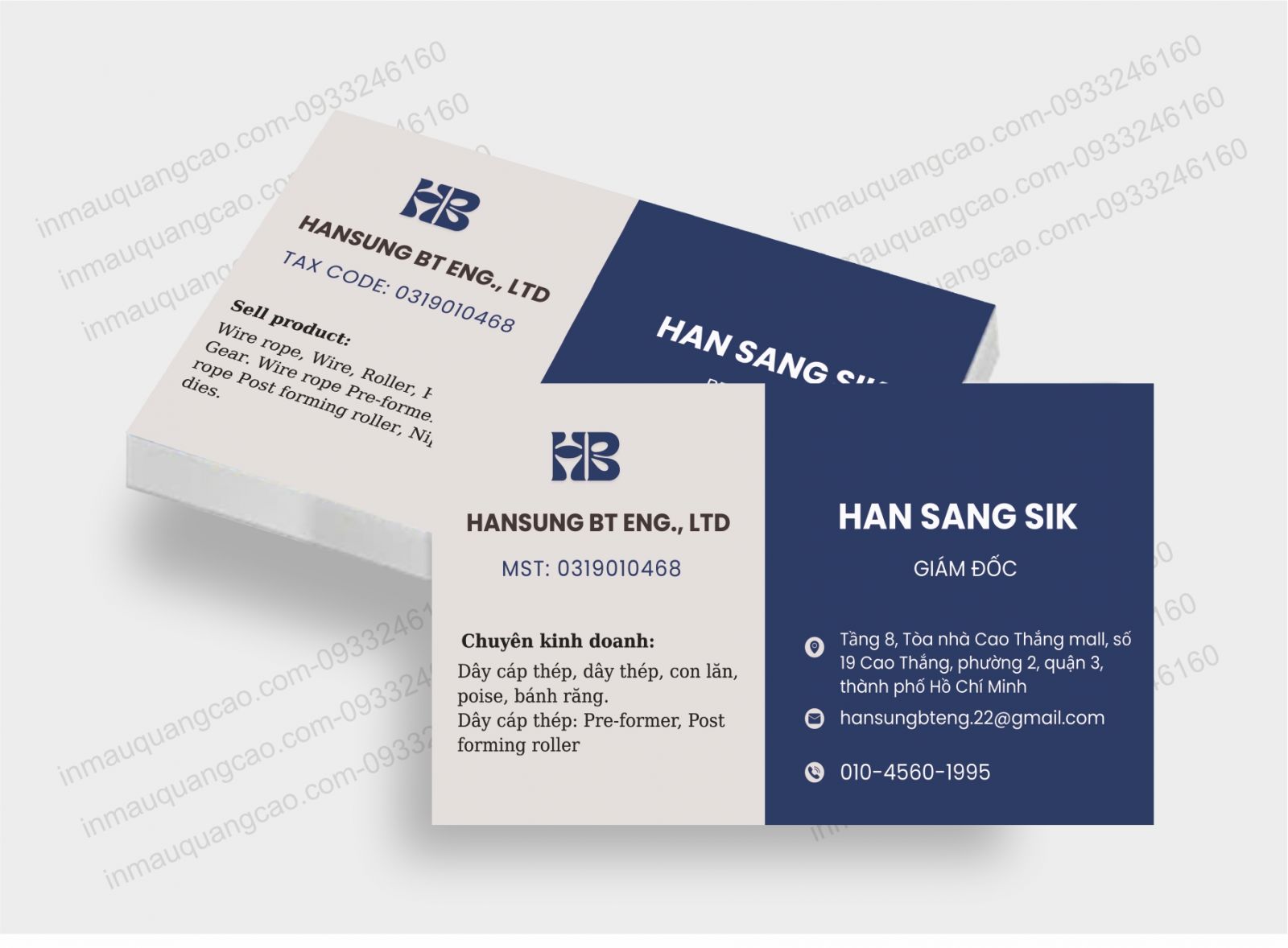 Mẫu card visit đẹp - in card visit Bình Dương