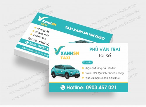 MẪU CARD VISIT TAXI SM ĐẸP 