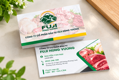 MẪU CARD VISIT CTY THỰC PHẨM - IN CARD VISIT HÀ NỘI