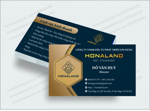MẪU CARD VISIT CÔNG TY XÂY DỰNG ĐẸP