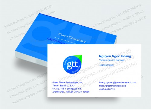 MẪU CARD VISIT CÔNG TY GTT