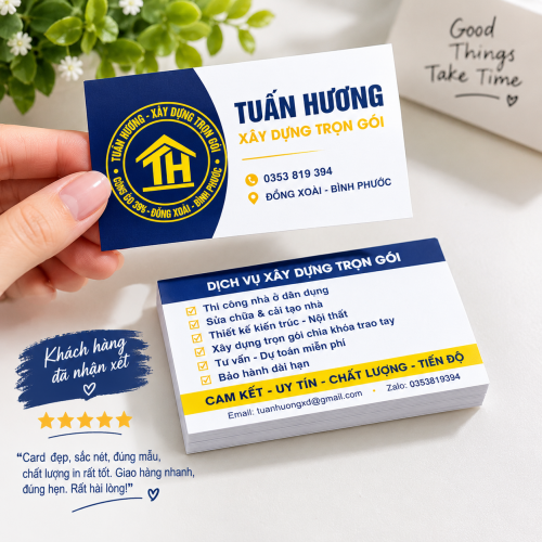 MẪU CARD VISIT CTY XÂY DỰNG TẠI ĐỒNG XOÀI ĐỒNG NAI
