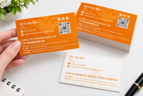 MẪU CARD VISIT CTY MAY TẠI HÀ NỘI