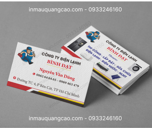 MẪU CARD VISIT ĐIỆN LẠNH ĐẸP
