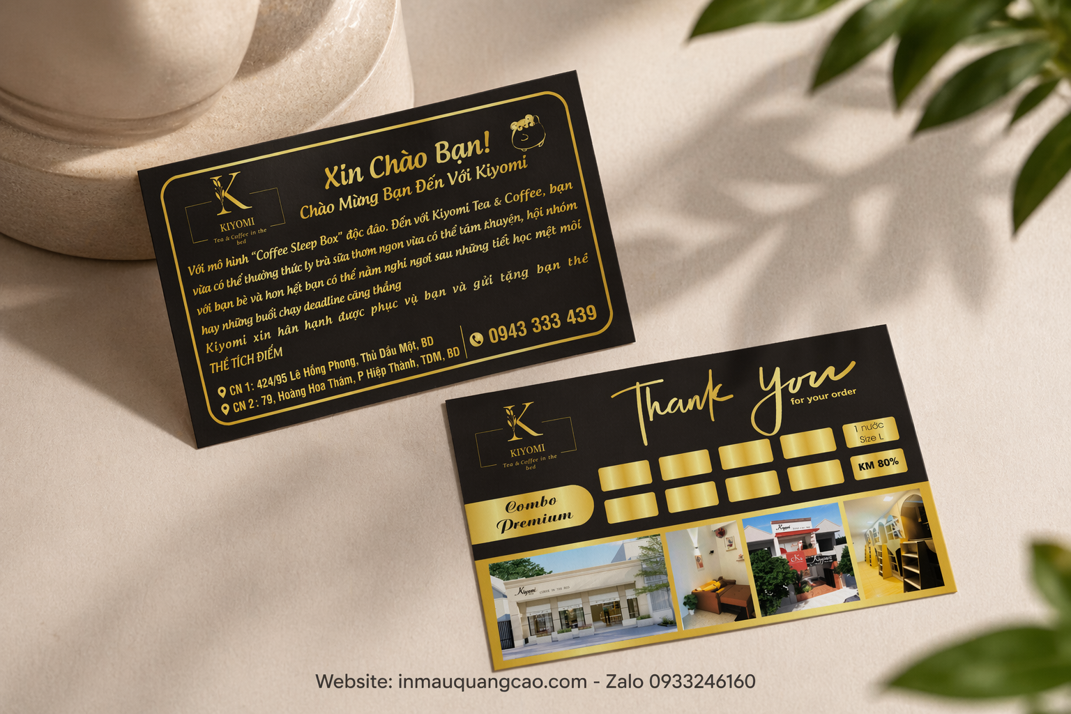 Mẫu danh thiếp coffee tea - in danh thiếp bình dương