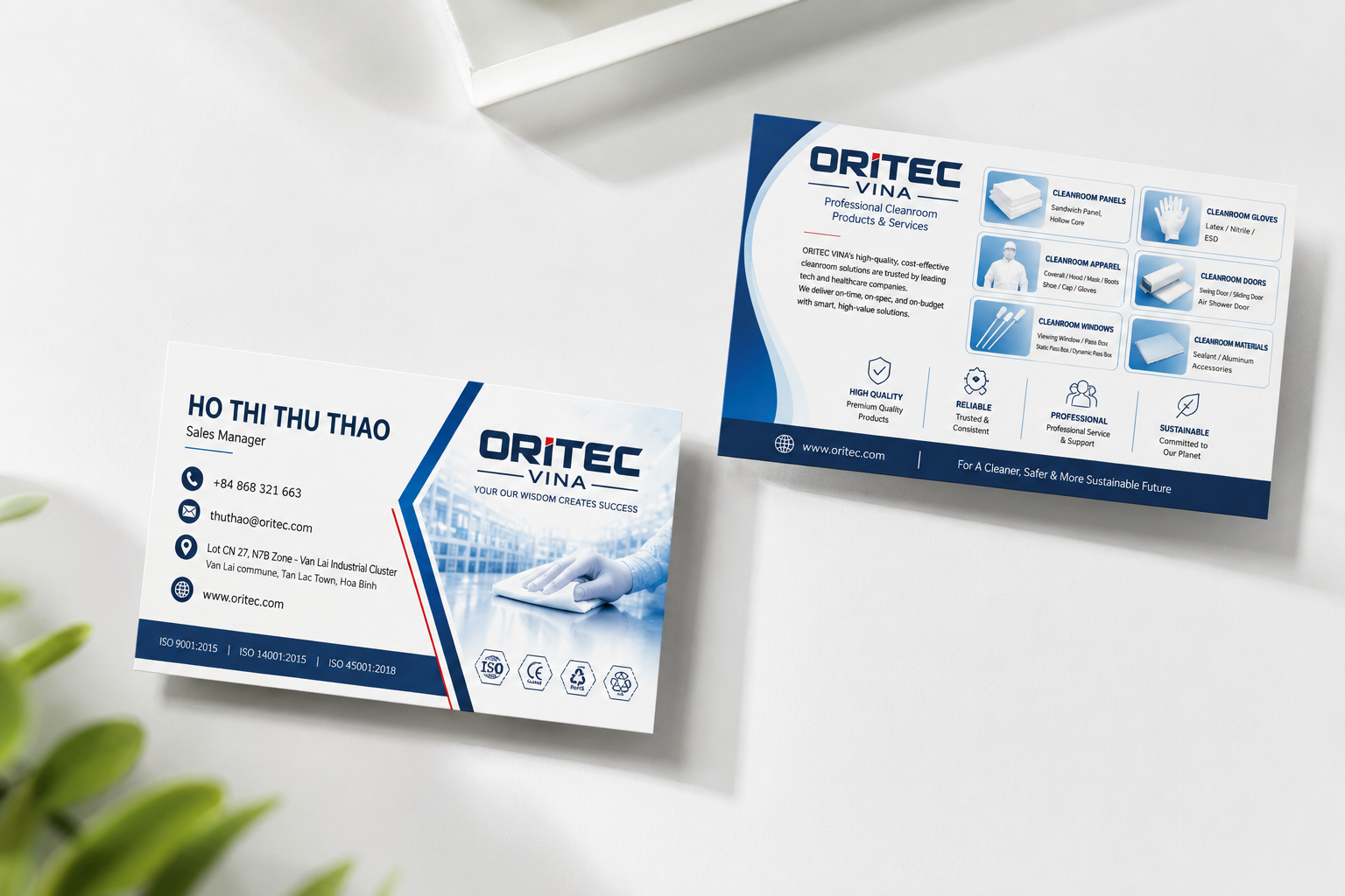 Mẫu card visit cty đẹp - in card visit giá rẻ Bình Dương TPHCM