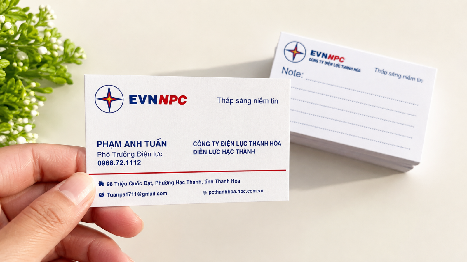 Mẫu card visit cty Điện Lực - in card visit Bình Dương TPHCM Mẫu card visit cty Điện Lực - in card visit Bình Dương TPHCM