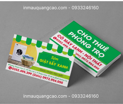 MẪU CARD VISIT GIẶT SẤY