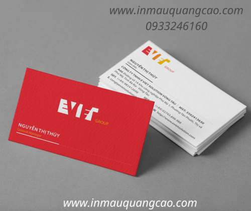 MẪU CARD VISIT CÔNG TY MÀU ĐỎ