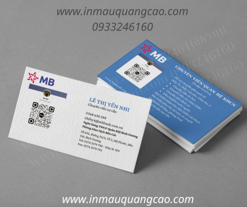 MẪU CARD VISIT NGÂN HÀNG MB BANK