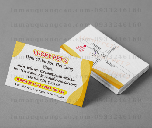 MẪU CARD VISIT PET SHOP