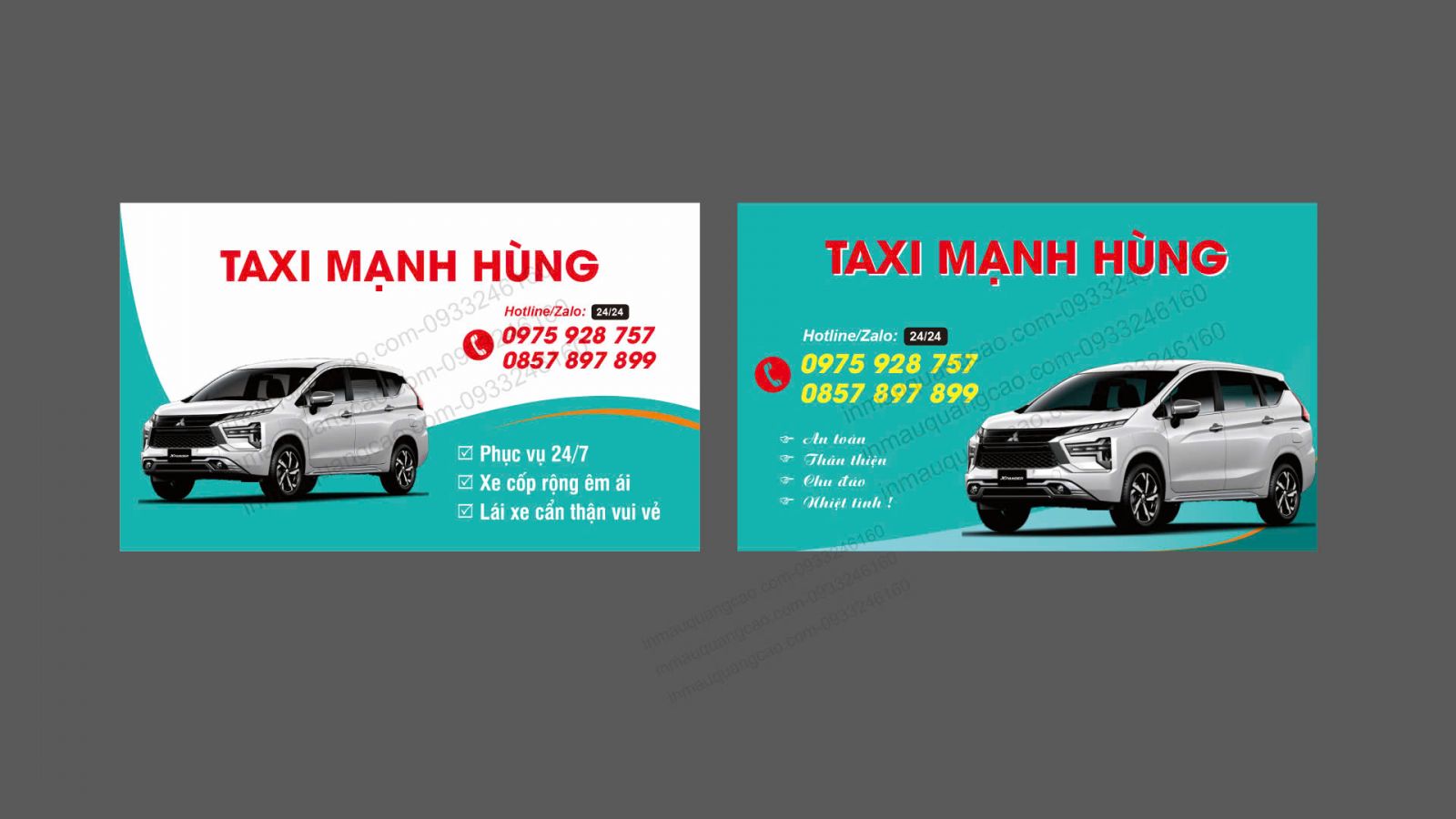 In card visit Xanh SM giá rẻ tại Bình Dương