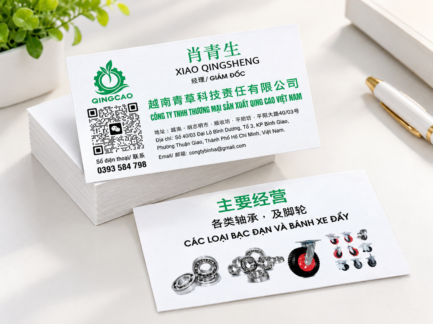 Mẫu danh thiếp tiếng trung đẹp - in danh thiếp đẹp tại Thuận Giao TPHCM Bình Dương