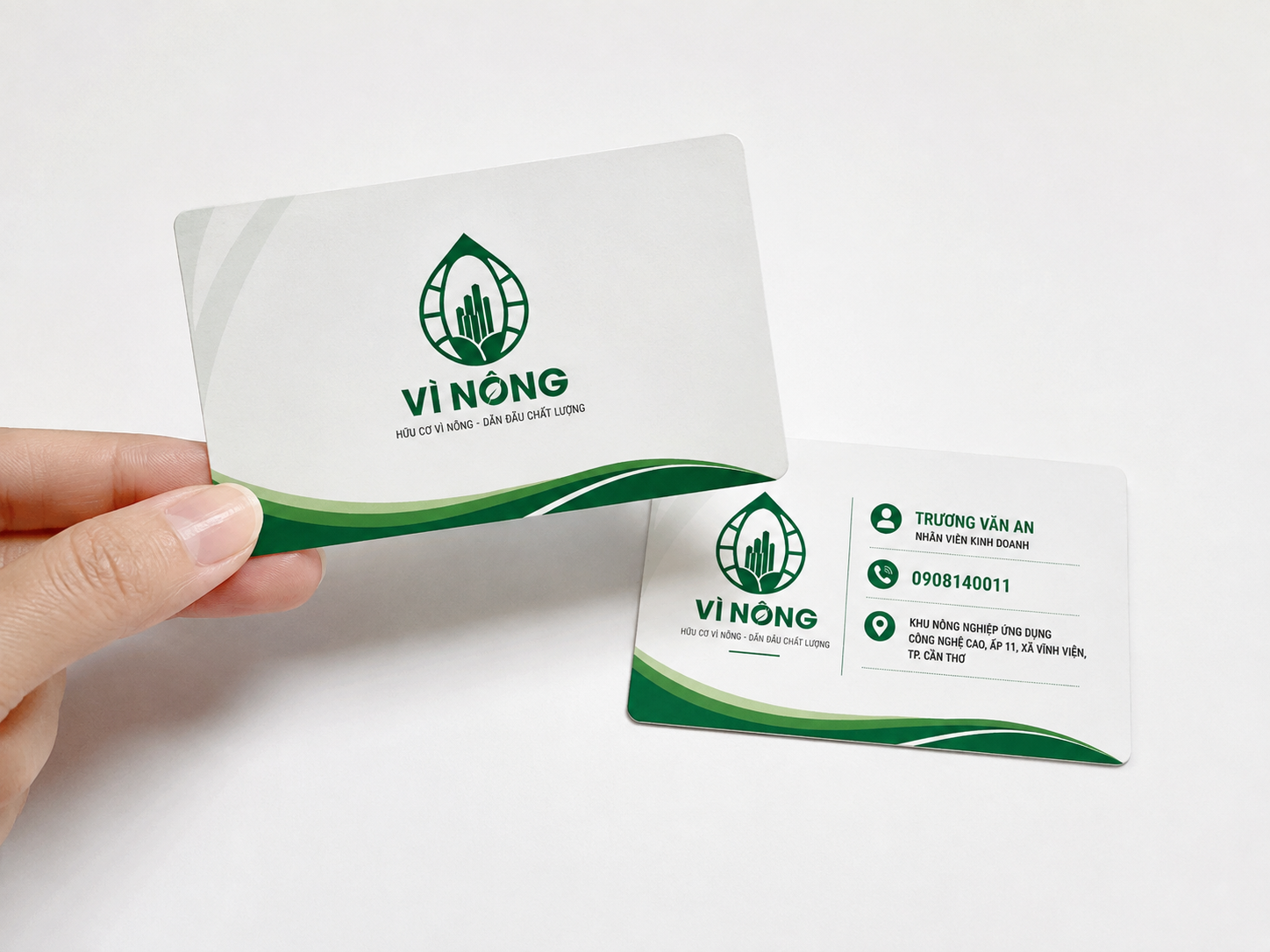Mẫu card visit Vì Nông - in card visit Bình Dương TPHCM