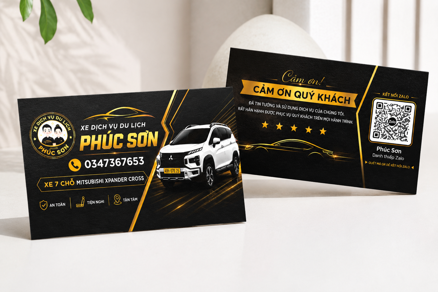 Mẫu card visit danh thiếp xe dịch vụ du lịch