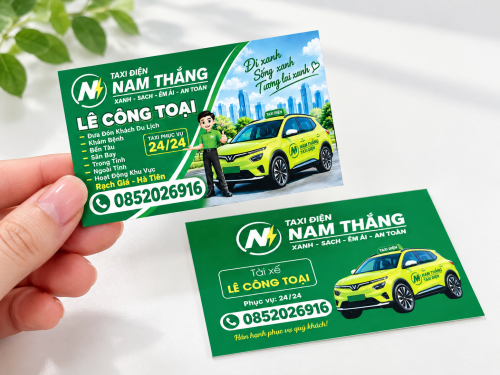 MẪU CARD VISIT XE ĐIỆN DỊCH VỤ TẠI HÀ TIÊN