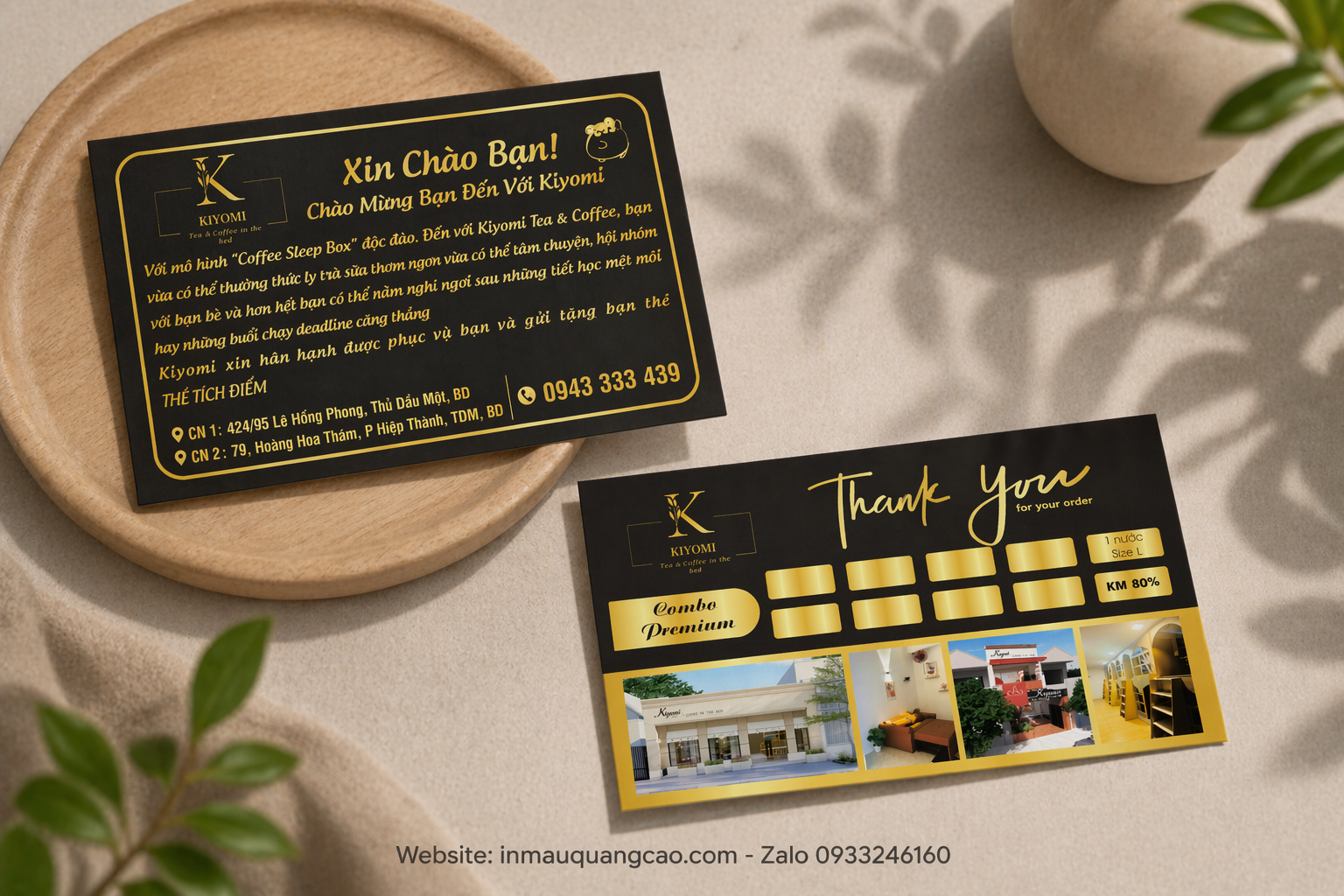 Mẫu name card quán cà phê - in name card Bình Dương