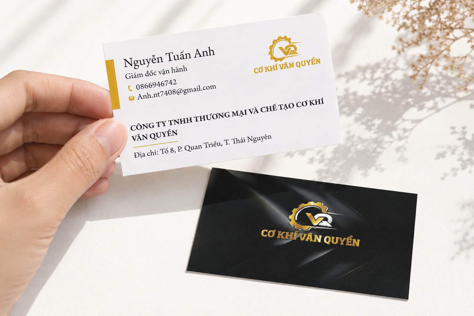 Mẫu name card cty cơ khí, in name card Bình Dương TPHCM Mẫu name card cty cơ khí, in name card Bình Dương TPHCM