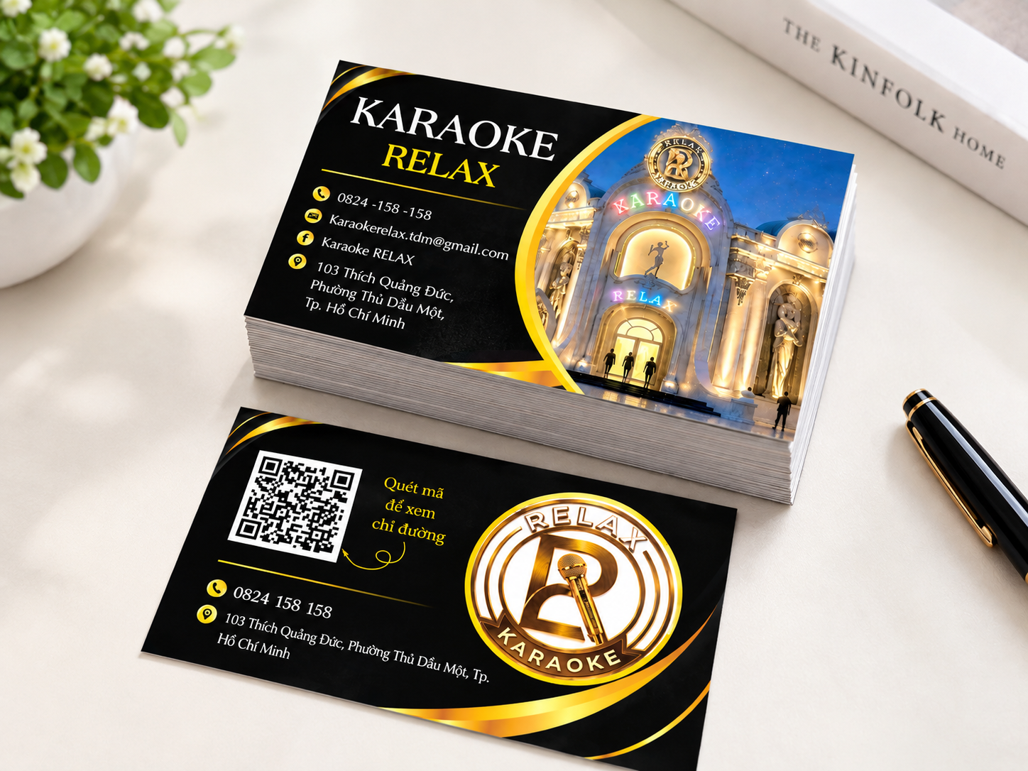Mẫu danh thiếp karaoke đẹp - in danh thiếp đẹp tại Bình Dương TPHCM