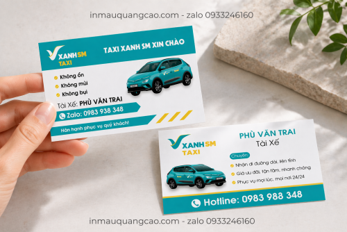 MẪU CARD VISIT XANH SM