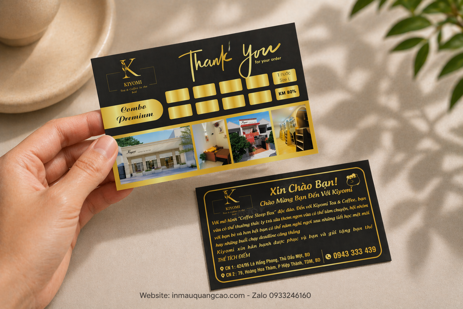 Mẫu card visit coffee tea - in card visit Bình Dương