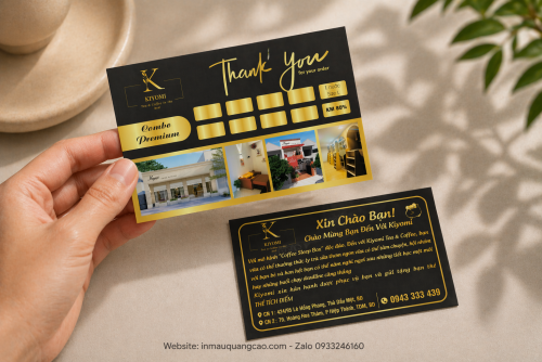 MẪU CARD VISIT QUÁN COFFEE & TEA