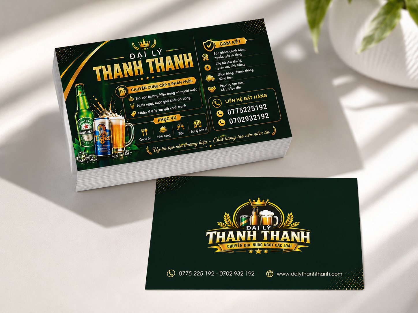 Mẫu danh thiếp đại lý bia nước ngọt - in danh thiếp giá rẻ Bình Dương TPHCM Mẫu danh thiếp đại lý bia nước ngọt - in danh thiếp giá rẻ Bình Dương TPHCM