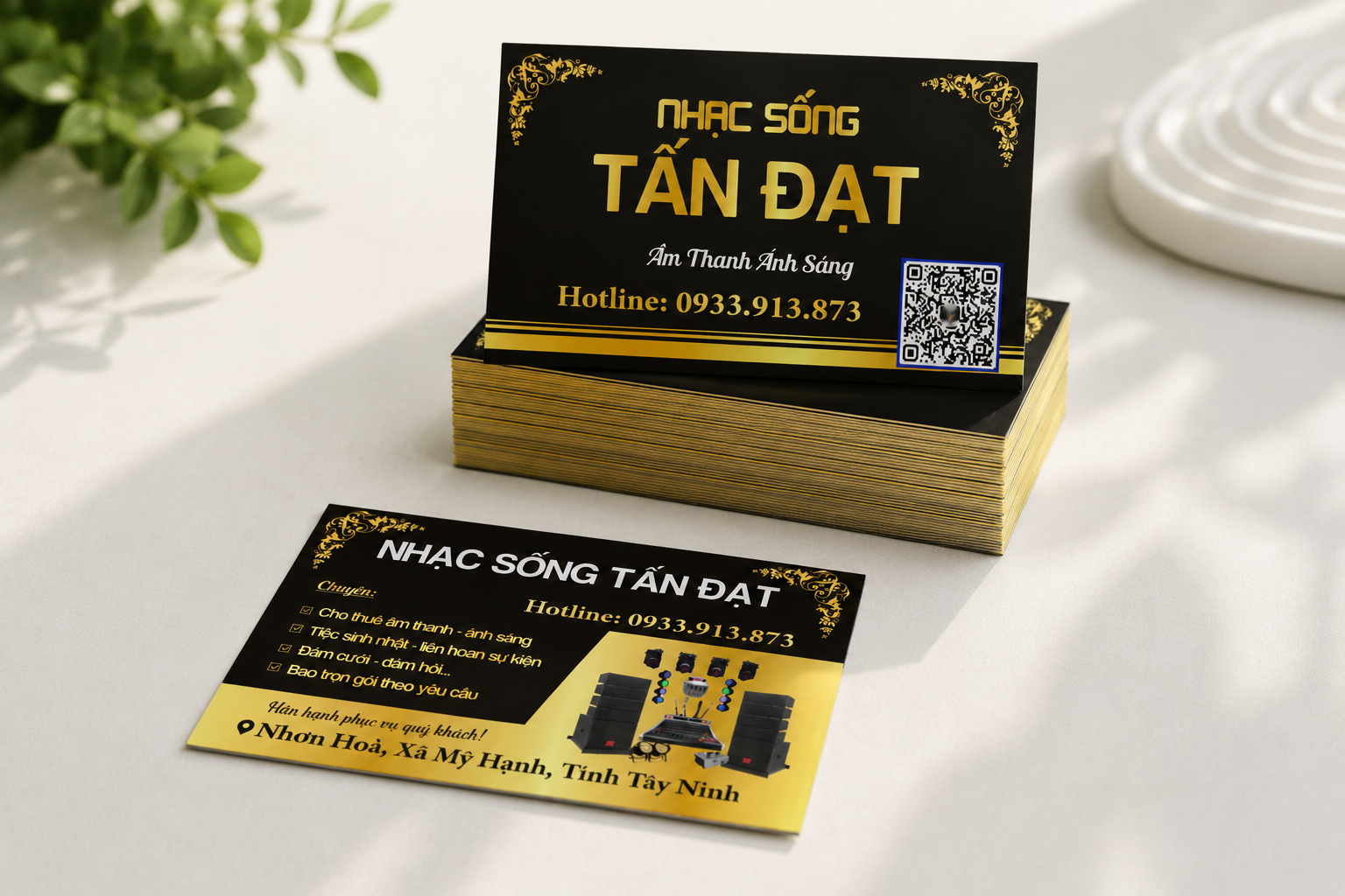 Mẫu name card nhạc sống đẹp - in name card giá rẻ TPHCM