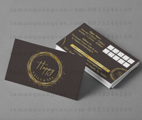 MẪU CARD VISIT TÍCH ĐIỂM NAILS